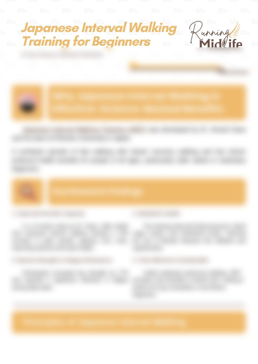 The Japanese Interval Walking Guide